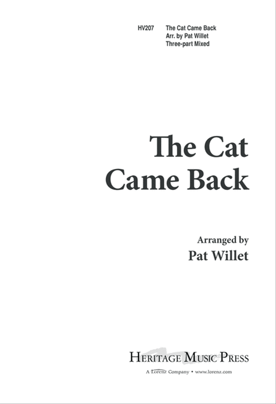 The Cat Came Back (Digital Download) 3-Part scores gallery preview page 1