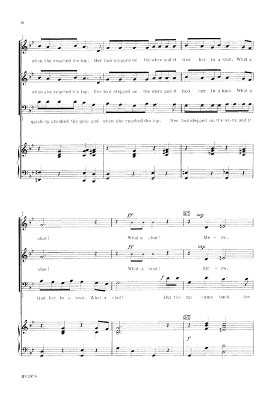 The Cat Came Back (Digital Download) 3-Part scores gallery preview page 8