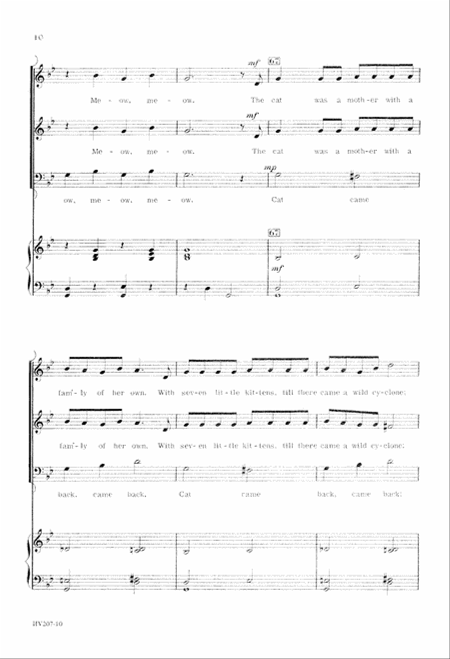 The Cat Came Back (Digital Download) 3-Part scores gallery preview page 10