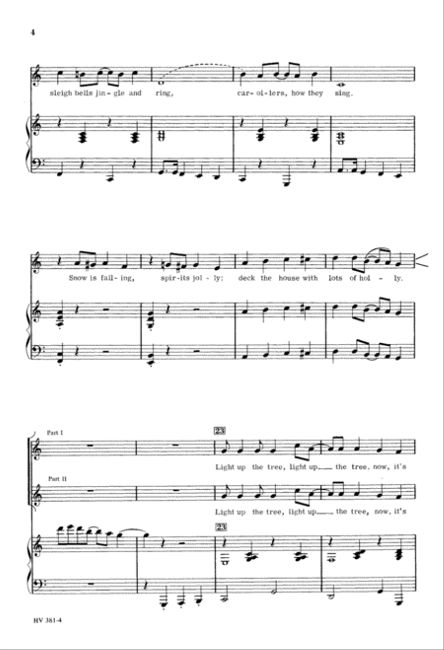 Light up the Tree! It's Christmas (Digital Download) 2-Part scores gallery preview page 4