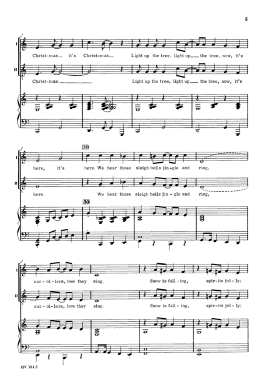 Light up the Tree! It's Christmas (Digital Download) 2-Part scores gallery preview page 5