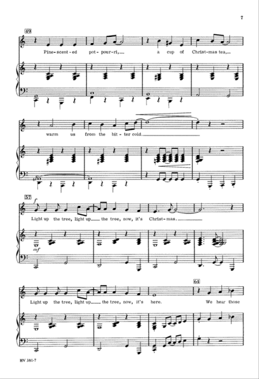 Light up the Tree! It's Christmas (Digital Download) 2-Part scores gallery preview page 7