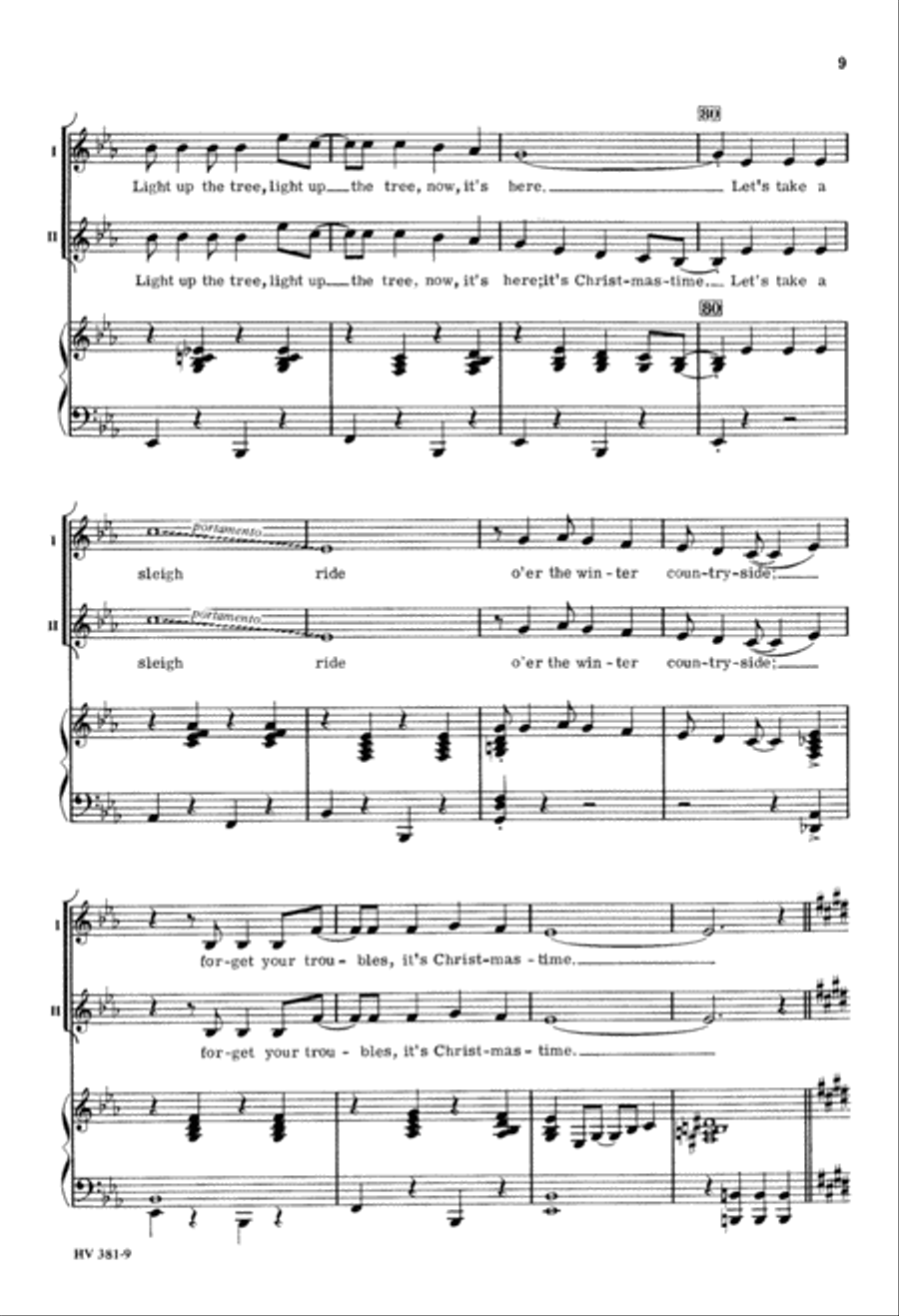 Light up the Tree! It's Christmas (Digital Download) 2-Part scores gallery preview page 9
