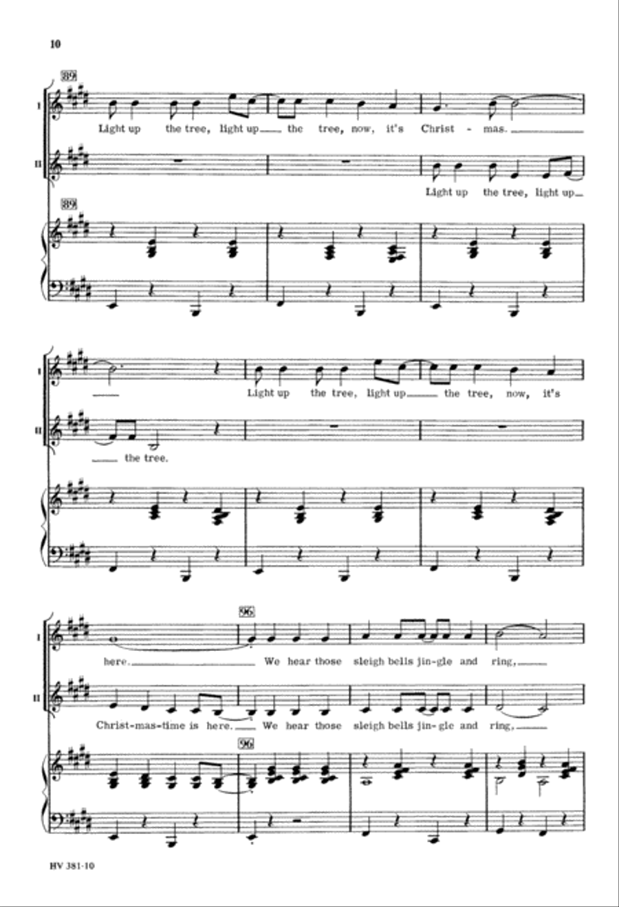 Light up the Tree! It's Christmas (Digital Download) 2-Part scores gallery preview page 10