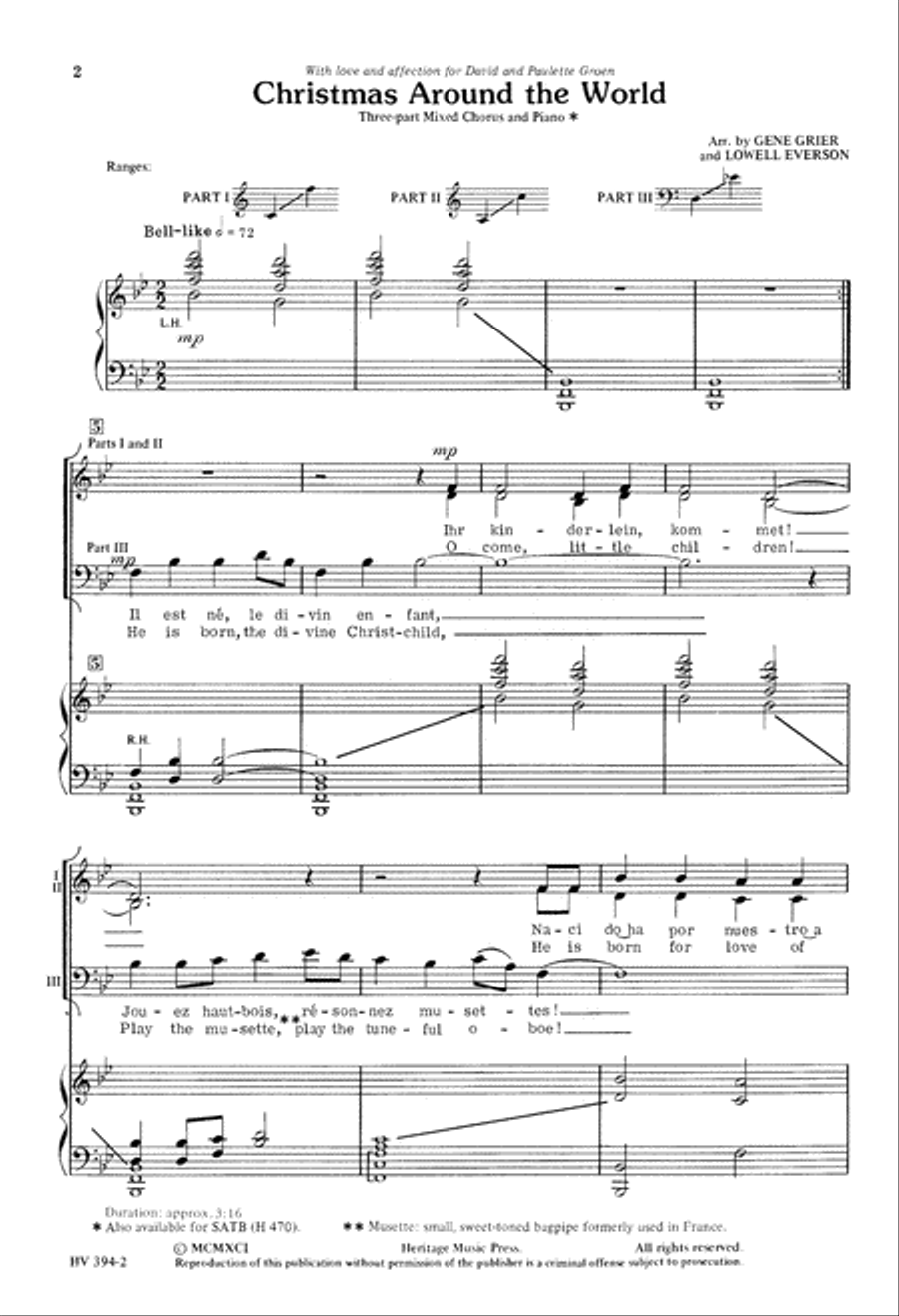 Christmas Around the World (Digital Download) Mixed Choir scores gallery preview page 2