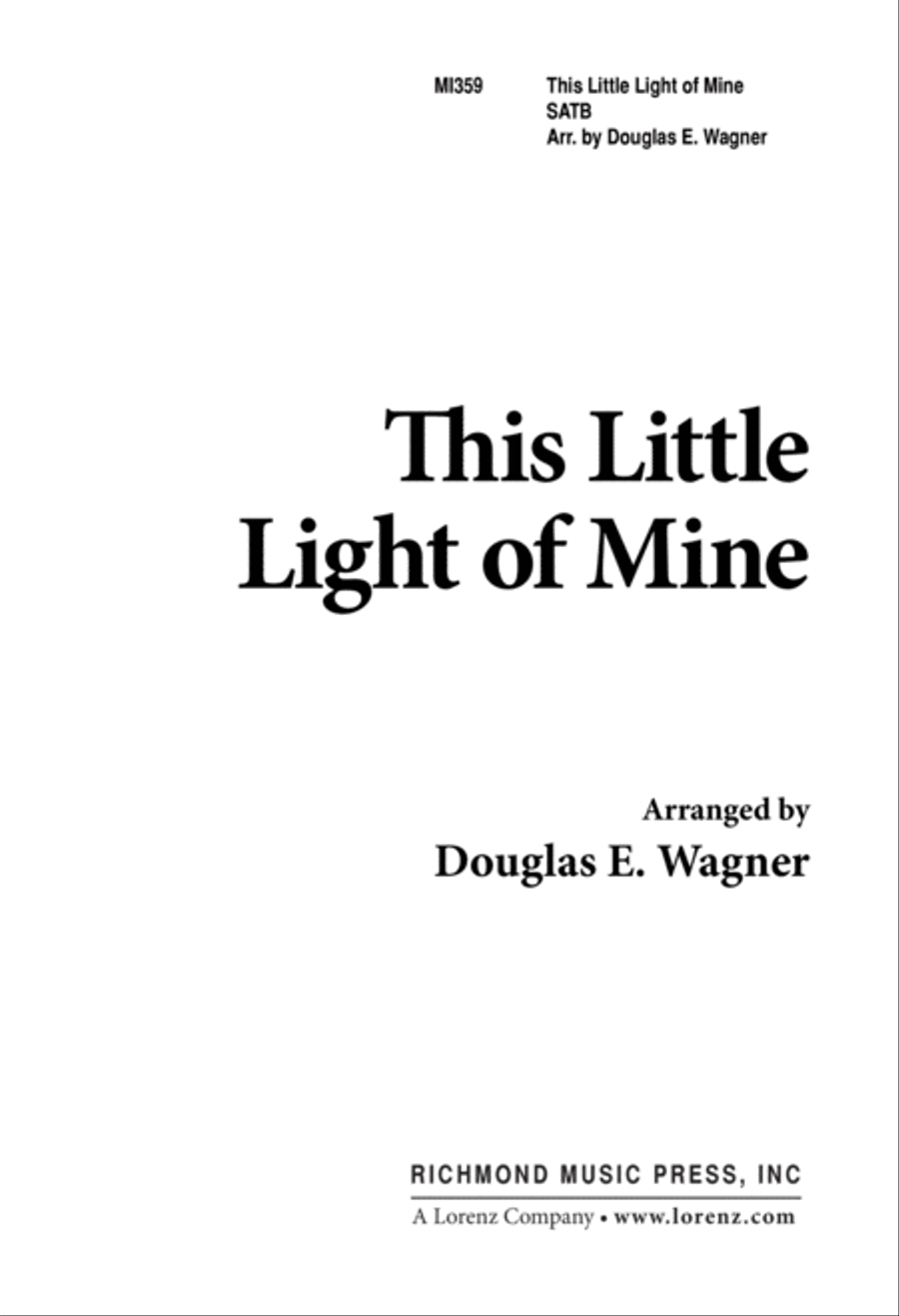 This Little Light of Mine (Digital Download) 4-Part scores gallery preview page 1