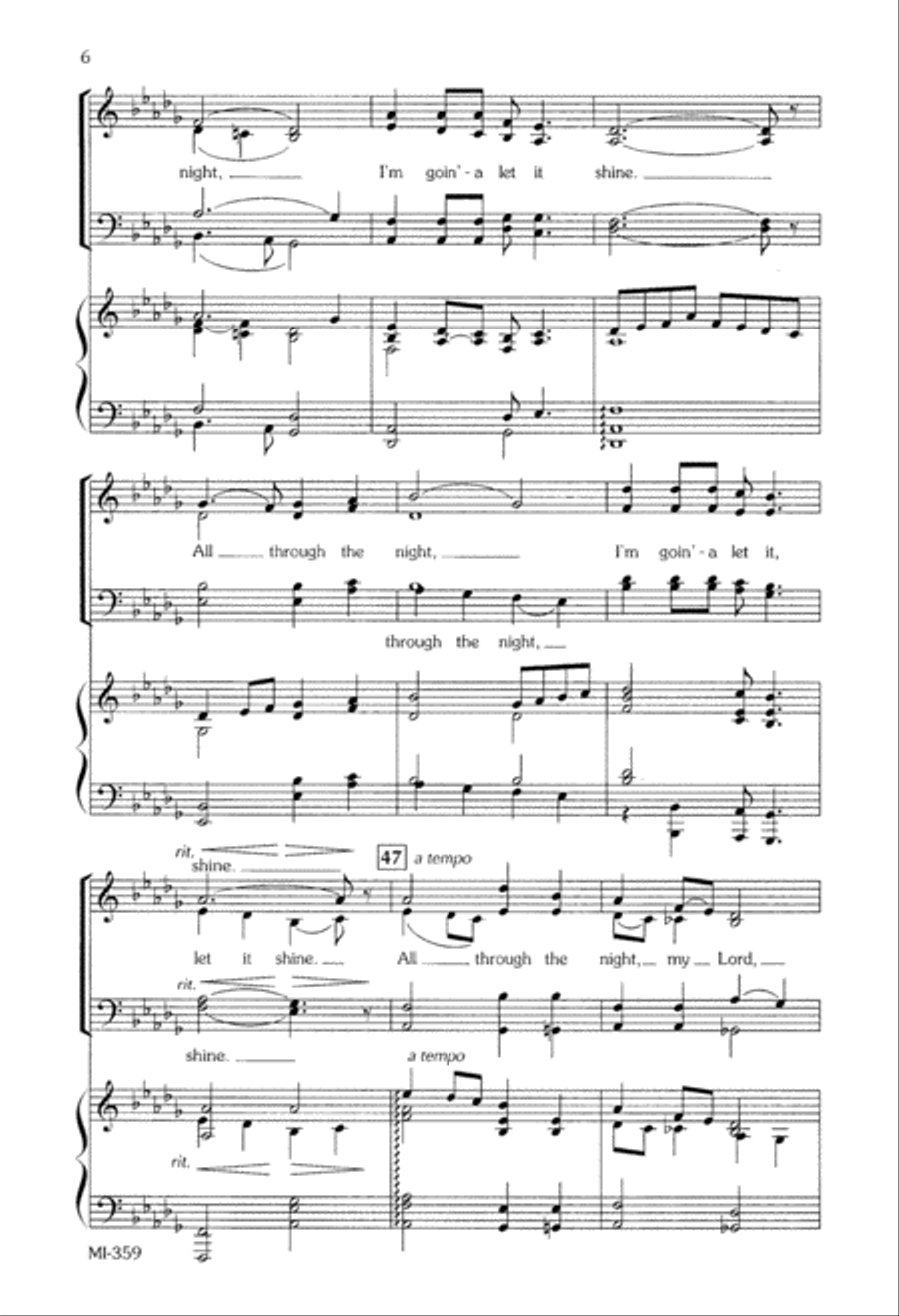 This Little Light of Mine (Digital Download) 4-Part scores gallery preview page 6