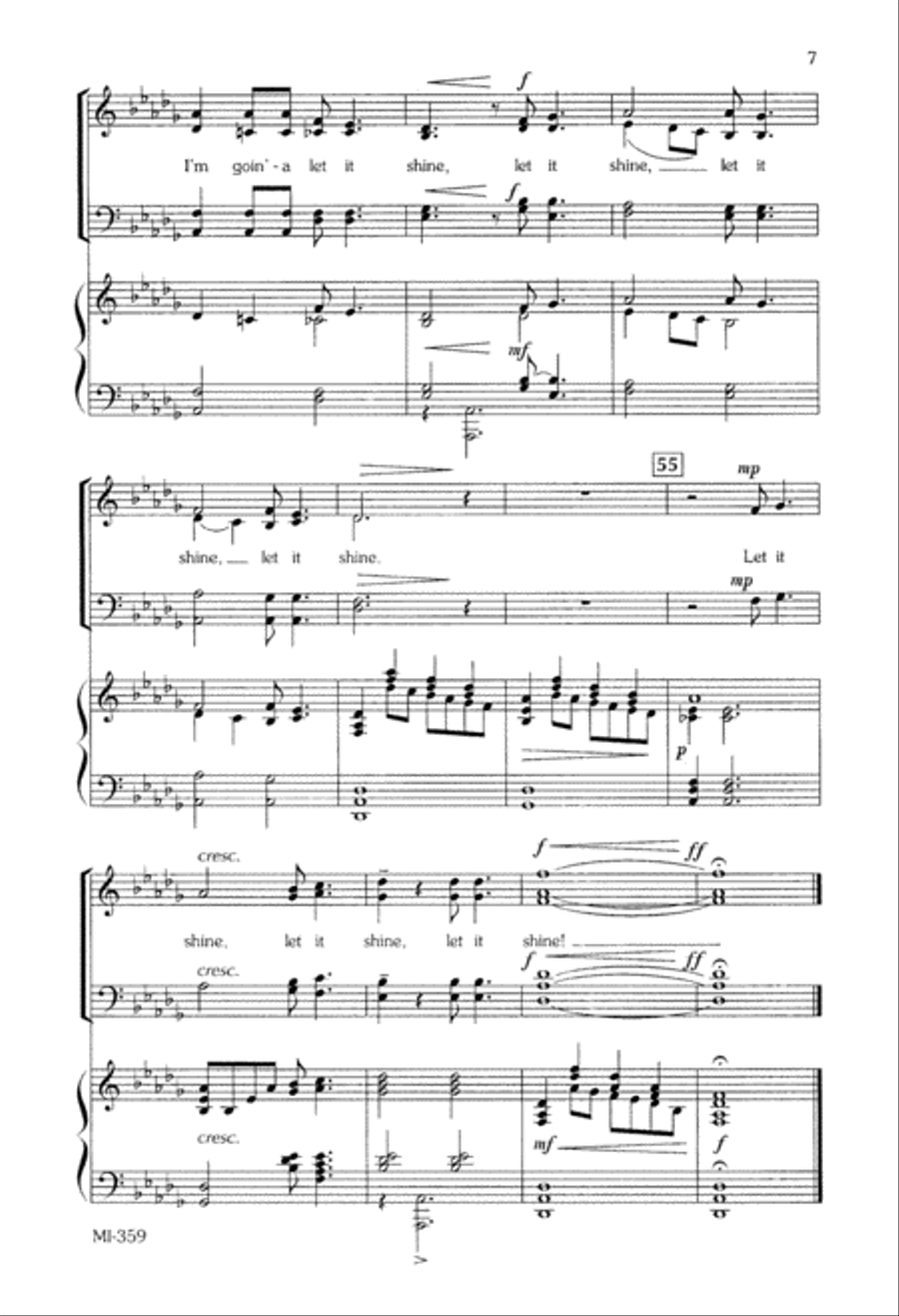 This Little Light of Mine (Digital Download) 4-Part scores gallery preview page 7