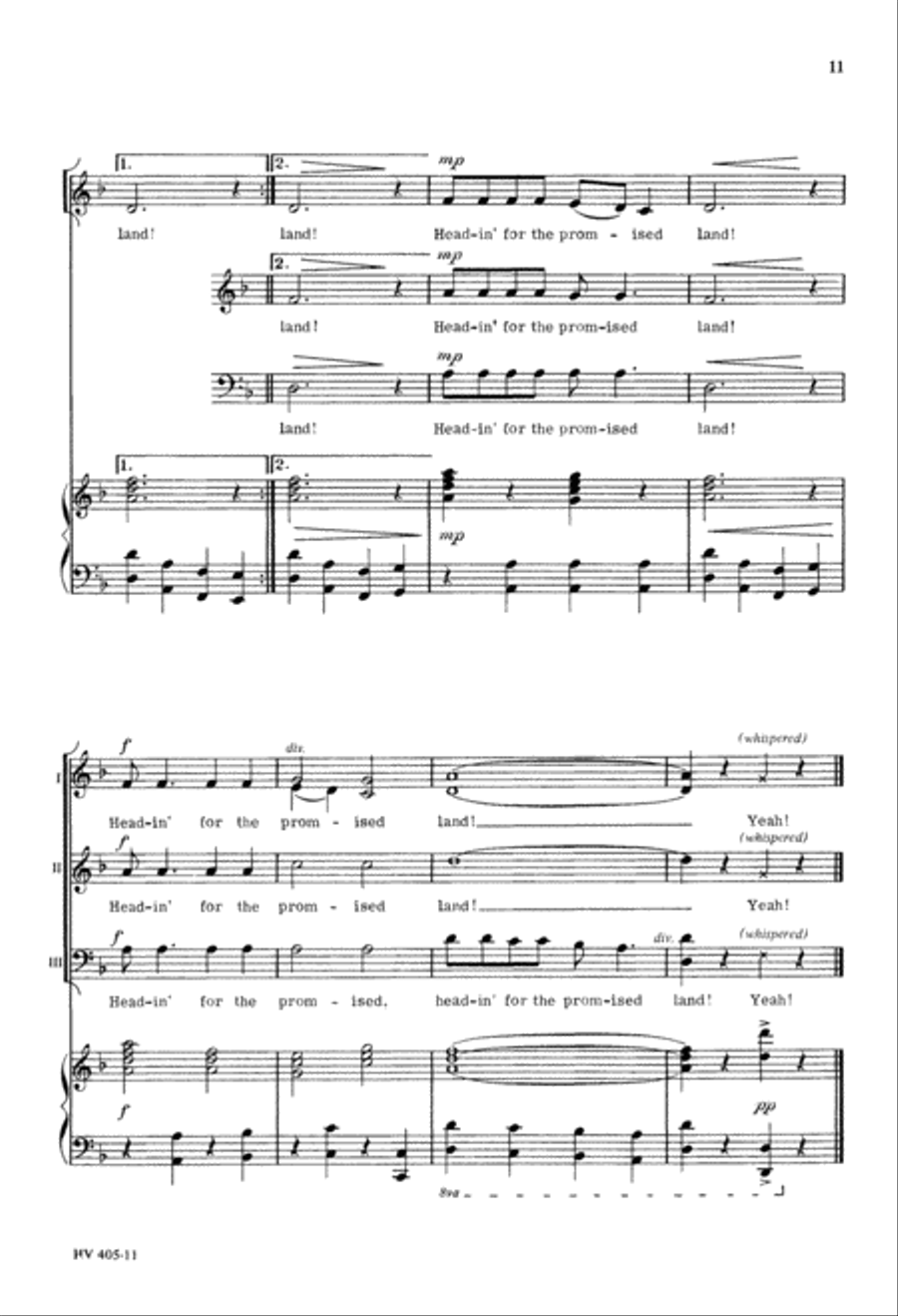 Promised Land (Digital Download) 3-Part scores gallery preview page 11