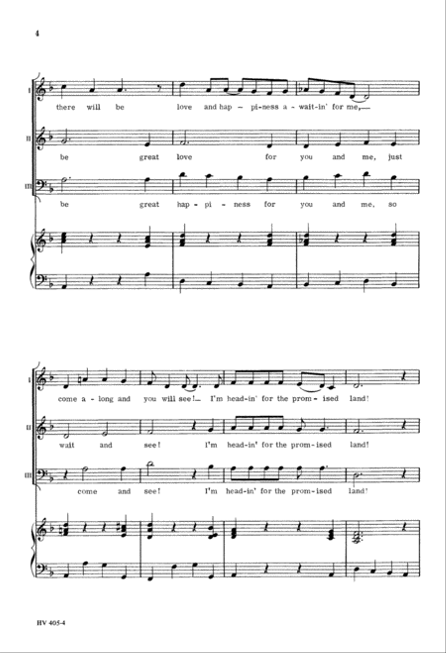 Promised Land (Digital Download) 3-Part scores gallery preview page 4