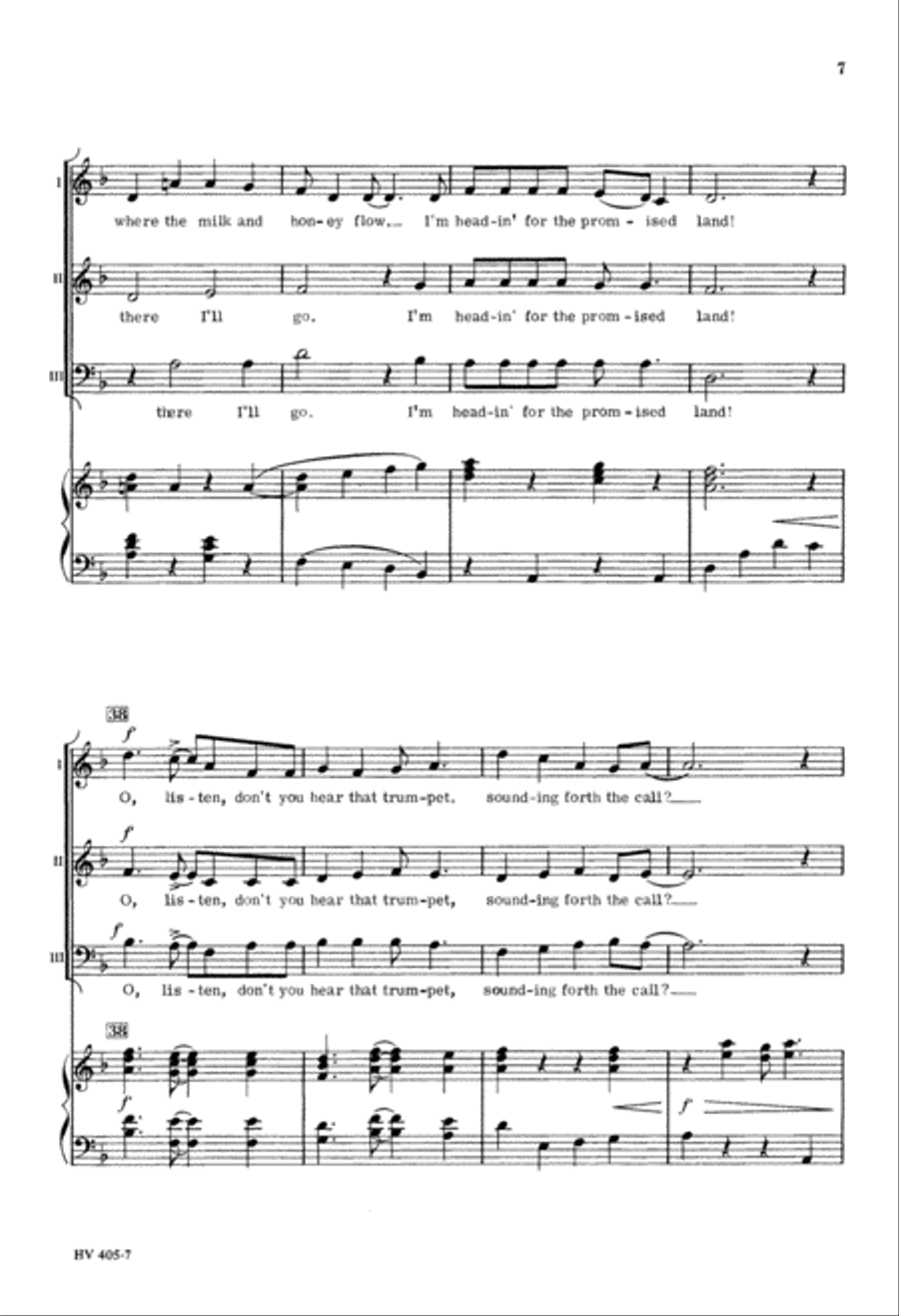 Promised Land (Digital Download) 3-Part scores gallery preview page 7