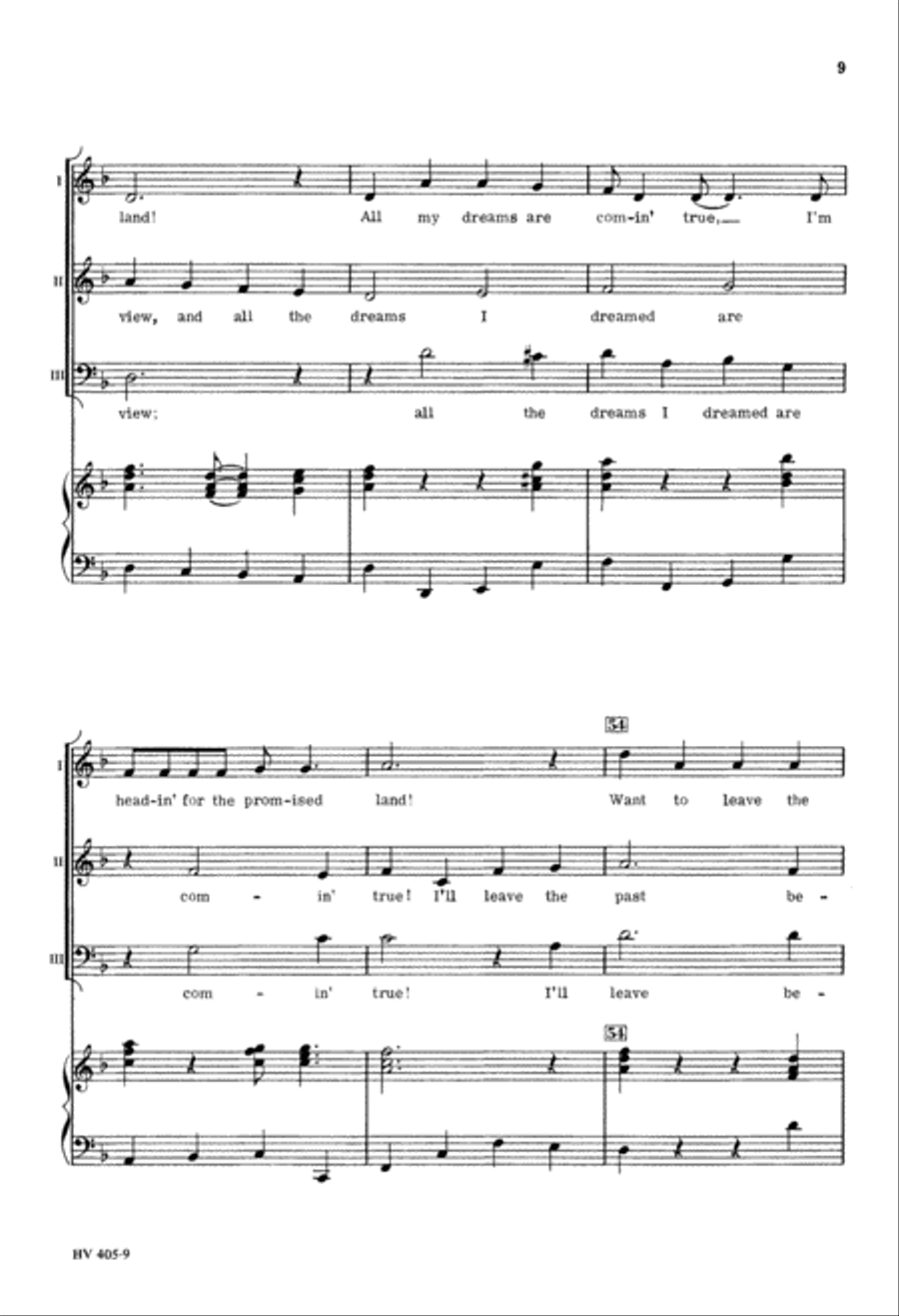 Promised Land (Digital Download) 3-Part scores gallery preview page 9