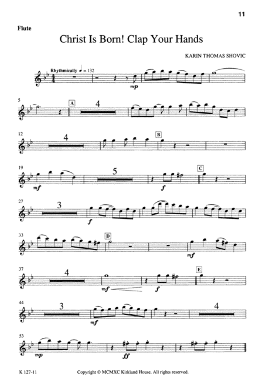 Christ Is Born, Clap Your Hands (Digital Download) 2-Part scores gallery preview page 11