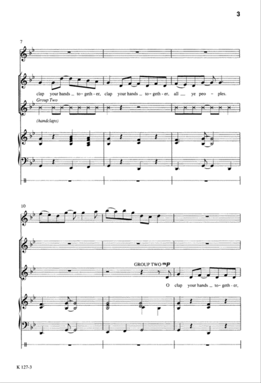 Christ Is Born, Clap Your Hands (Digital Download) 2-Part scores gallery preview page 3