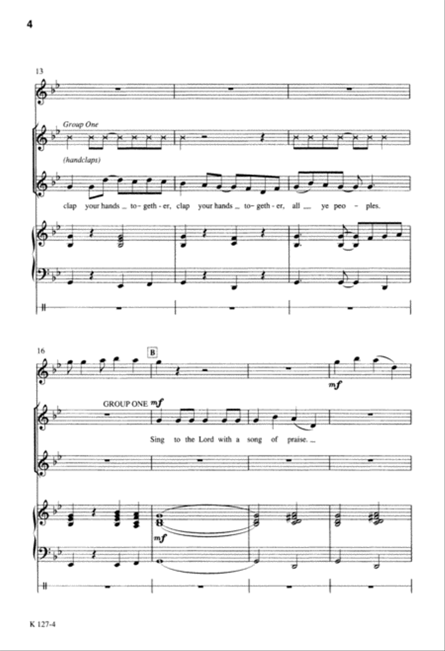 Christ Is Born, Clap Your Hands (Digital Download) 2-Part scores gallery preview page 4