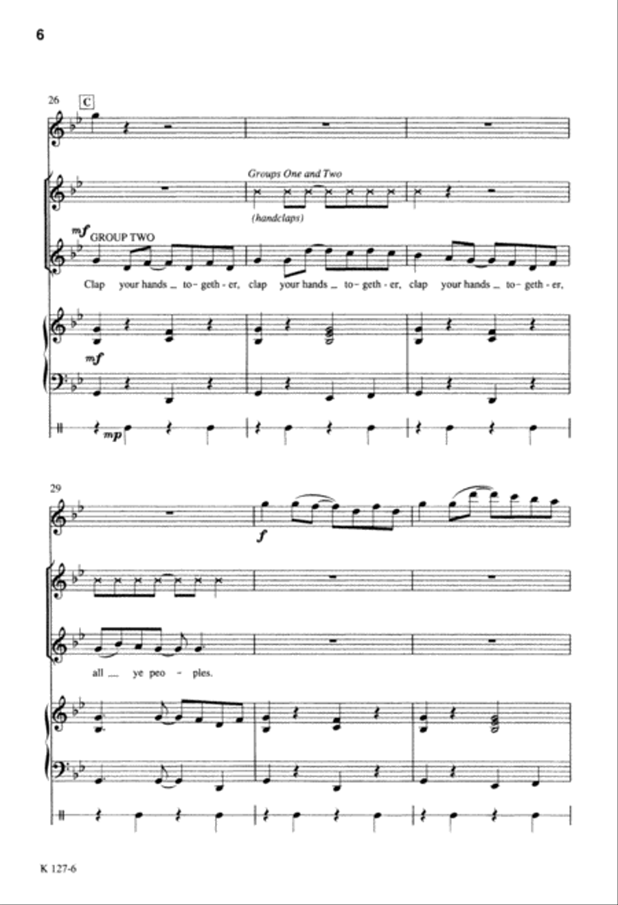 Christ Is Born, Clap Your Hands (Digital Download) 2-Part scores gallery preview page 6