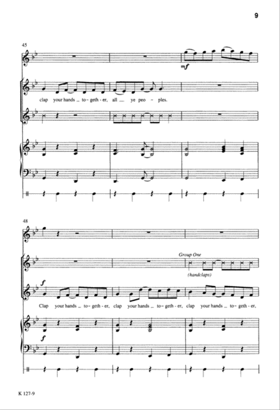Christ Is Born, Clap Your Hands (Digital Download) 2-Part scores gallery preview page 9