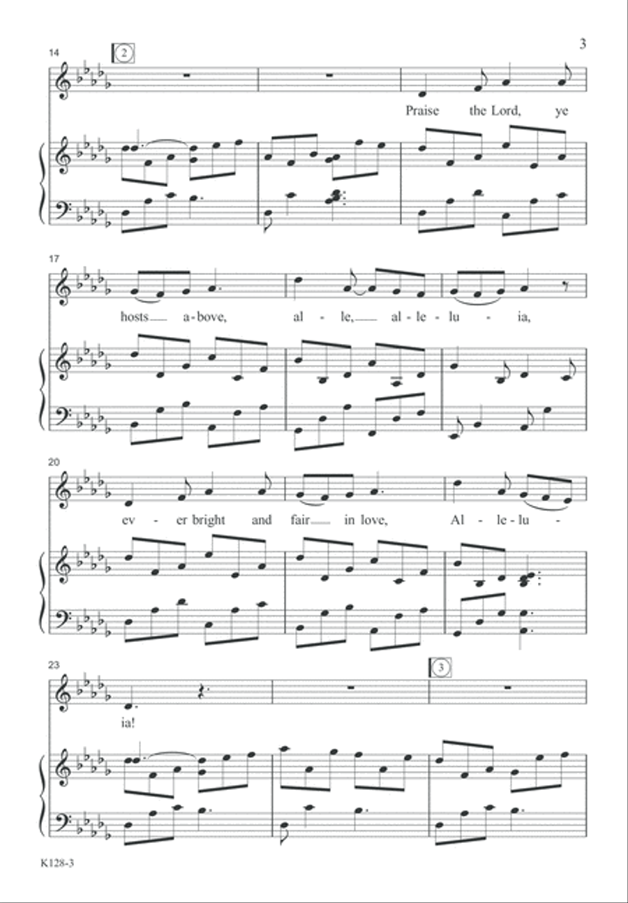 Let the Whole Creation Cry Alleluia! (Digital Download) Unison Choir scores gallery preview page 3