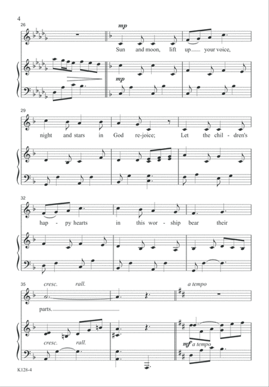 Let the Whole Creation Cry Alleluia! (Digital Download) Unison Choir scores gallery preview page 4