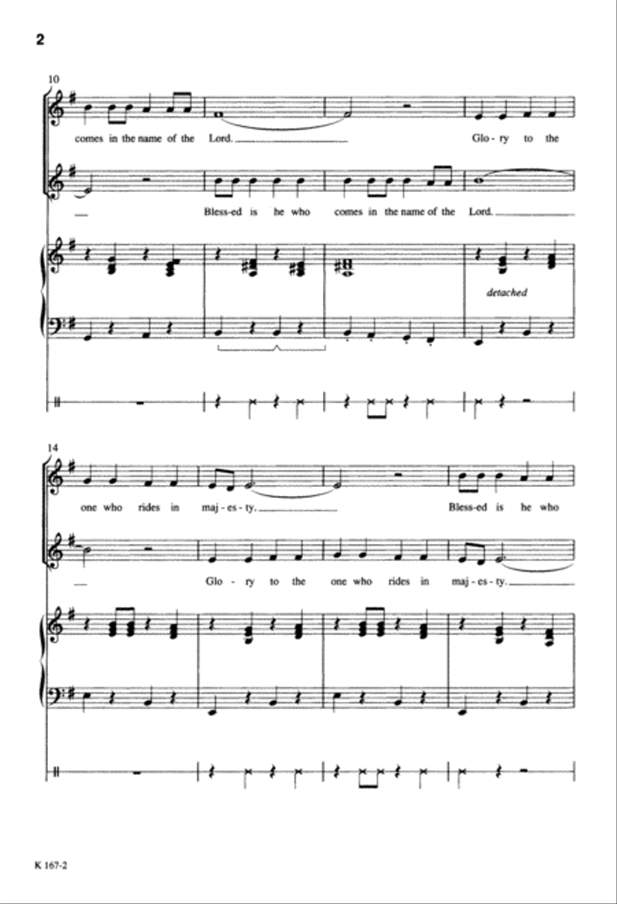 Blessed Is He Who Comes (Digital Download) 2-Part scores gallery preview page 2