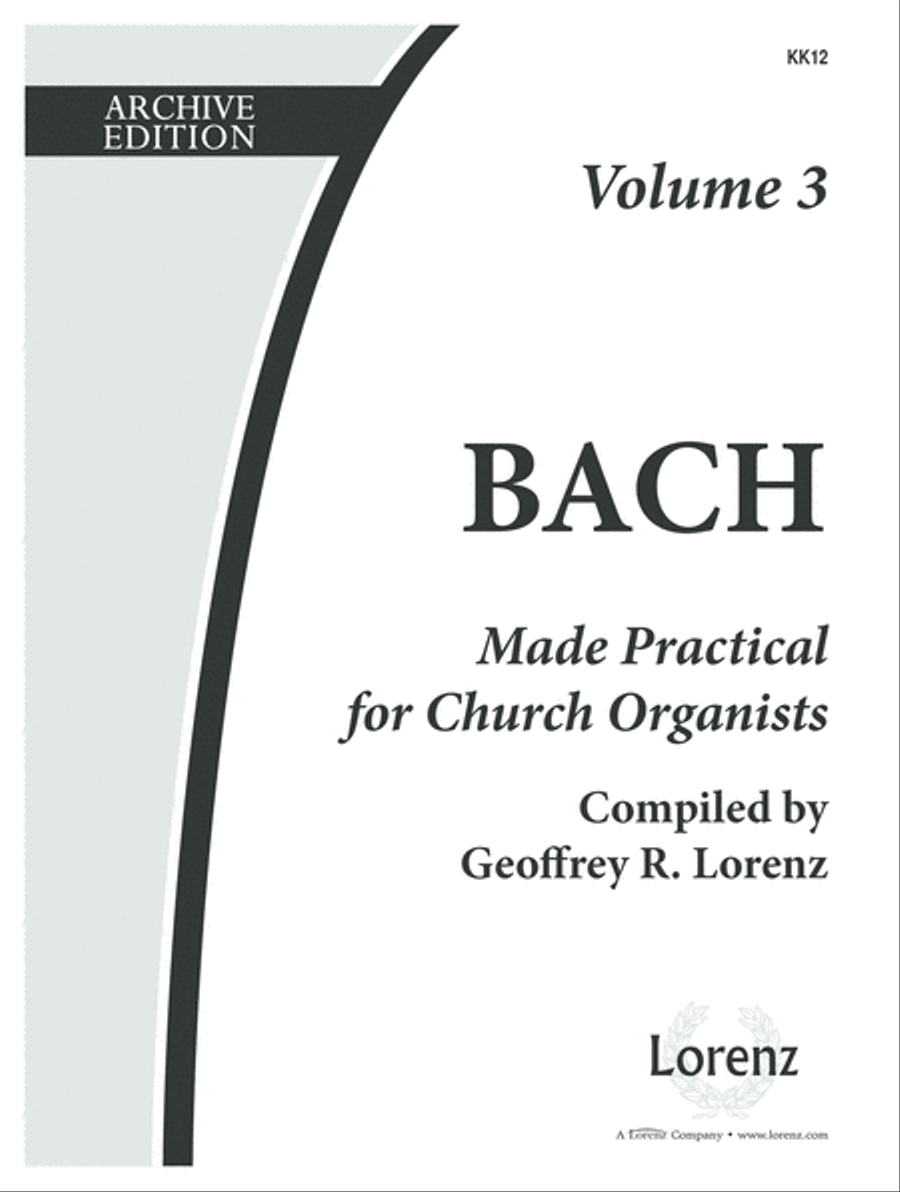 Bach Made Practical for Church Organists, Vol. 3 (Digital Download) Organ scores gallery preview page 1