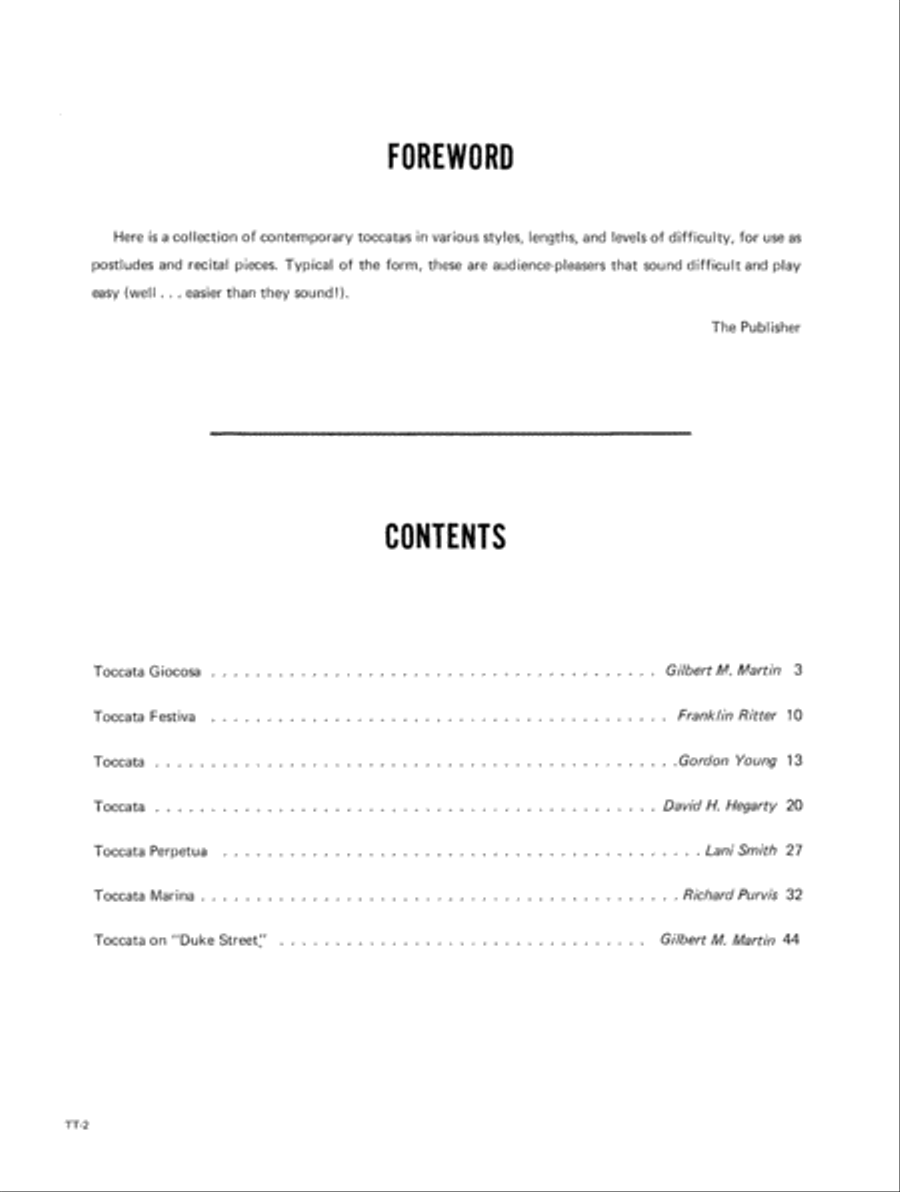 Toccatas! Toccatas! (Digital Download) Organ scores gallery preview page 2