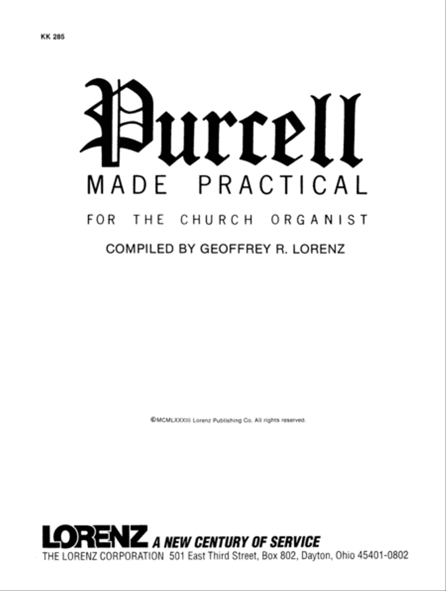 Purcell Made Practical (Digital Download) Organ scores gallery preview page 3