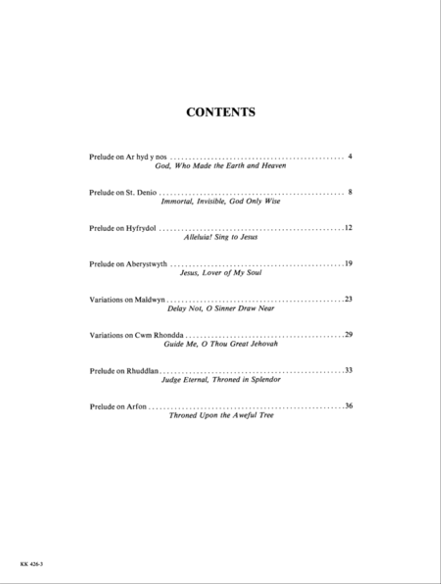 Welsh Hymn Tune Preludes (Digital Download) Organ scores gallery preview page 3