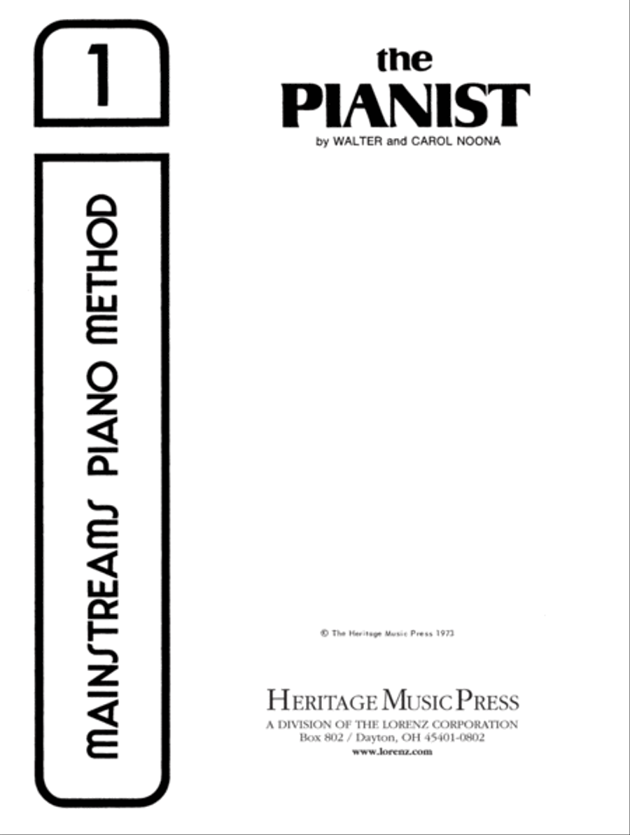 Mainstreams - The Pianist 1 (Digital Download) Piano Method scores gallery preview page 1
