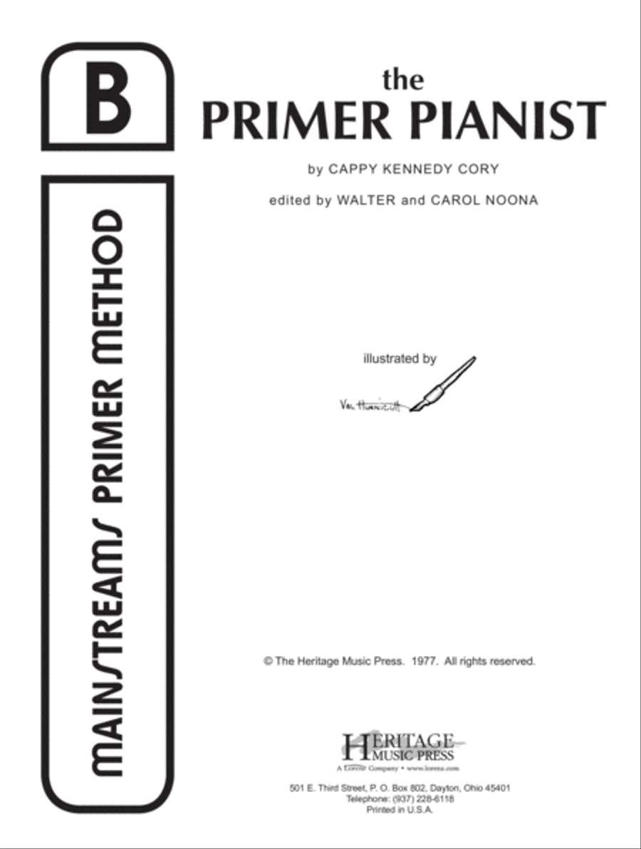 Mainstreams - The Primer Pianist B (Digital Download) Piano Method scores gallery preview page 1