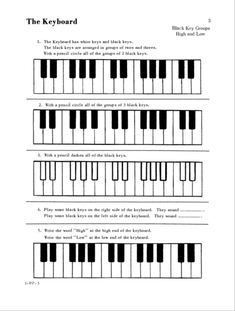 Mainstreams - Pencil and Paper 1 (Digital Download) Piano Method scores gallery preview page 3