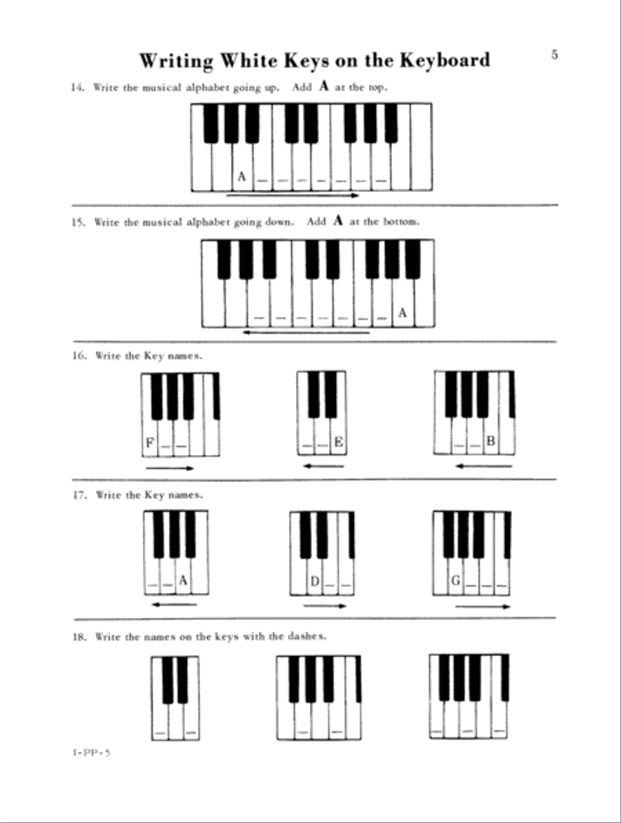 Mainstreams - Pencil and Paper 1 (Digital Download) Piano Method scores gallery preview page 5