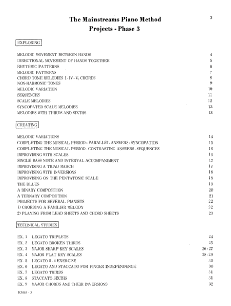 Mainstreams - Projects 3 (Digital Download) Piano Method scores gallery preview page 3