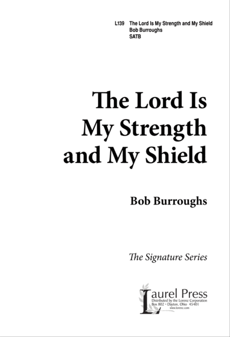 Lord Is My Strength And My Shield (Digital Download) 4-Part scores gallery preview page 1