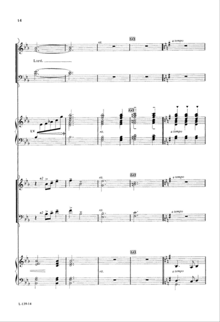 Lord Is My Strength And My Shield (Digital Download) 4-Part scores gallery preview page 14