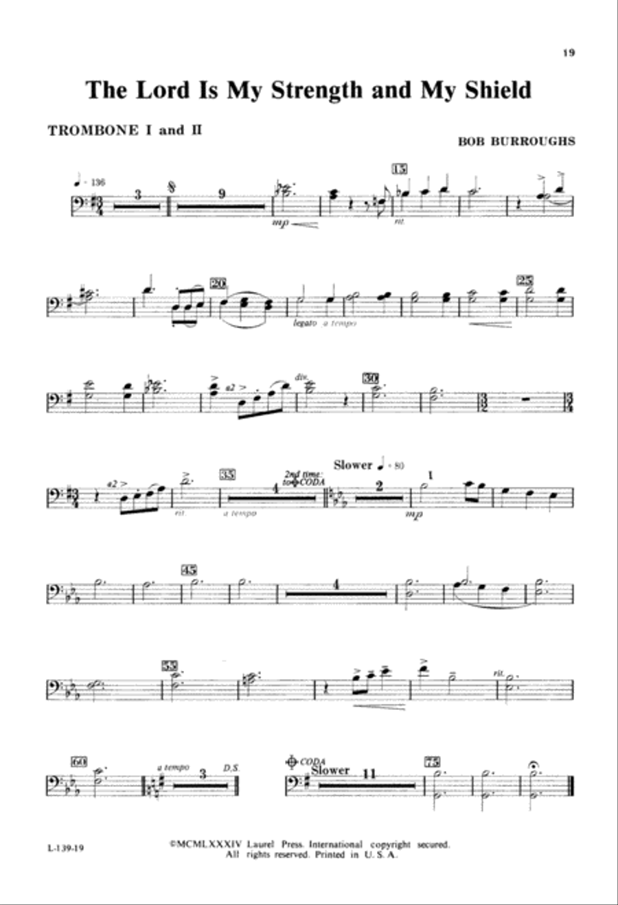 Lord Is My Strength And My Shield (Digital Download) 4-Part scores gallery preview page 19