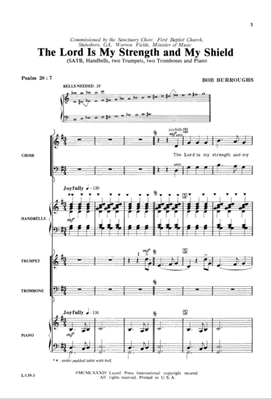 Lord Is My Strength And My Shield (Digital Download) 4-Part scores gallery preview page 3