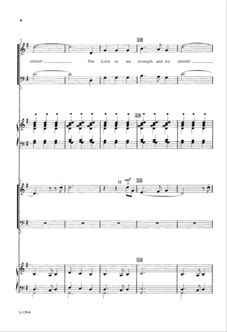 Lord Is My Strength And My Shield (Digital Download) 4-Part scores gallery preview page 4