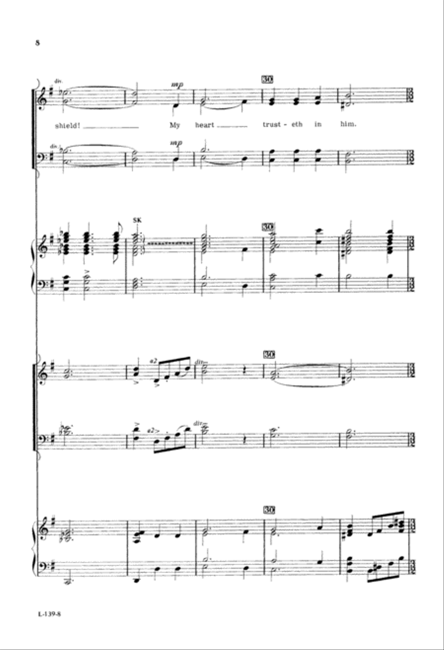 Lord Is My Strength And My Shield (Digital Download) 4-Part scores gallery preview page 8