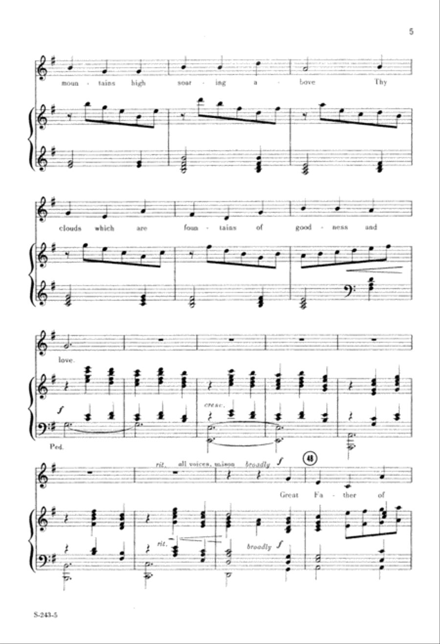 Immortal, Invisible God, Only Wise (Digital Download) Unison Choir scores gallery preview page 5