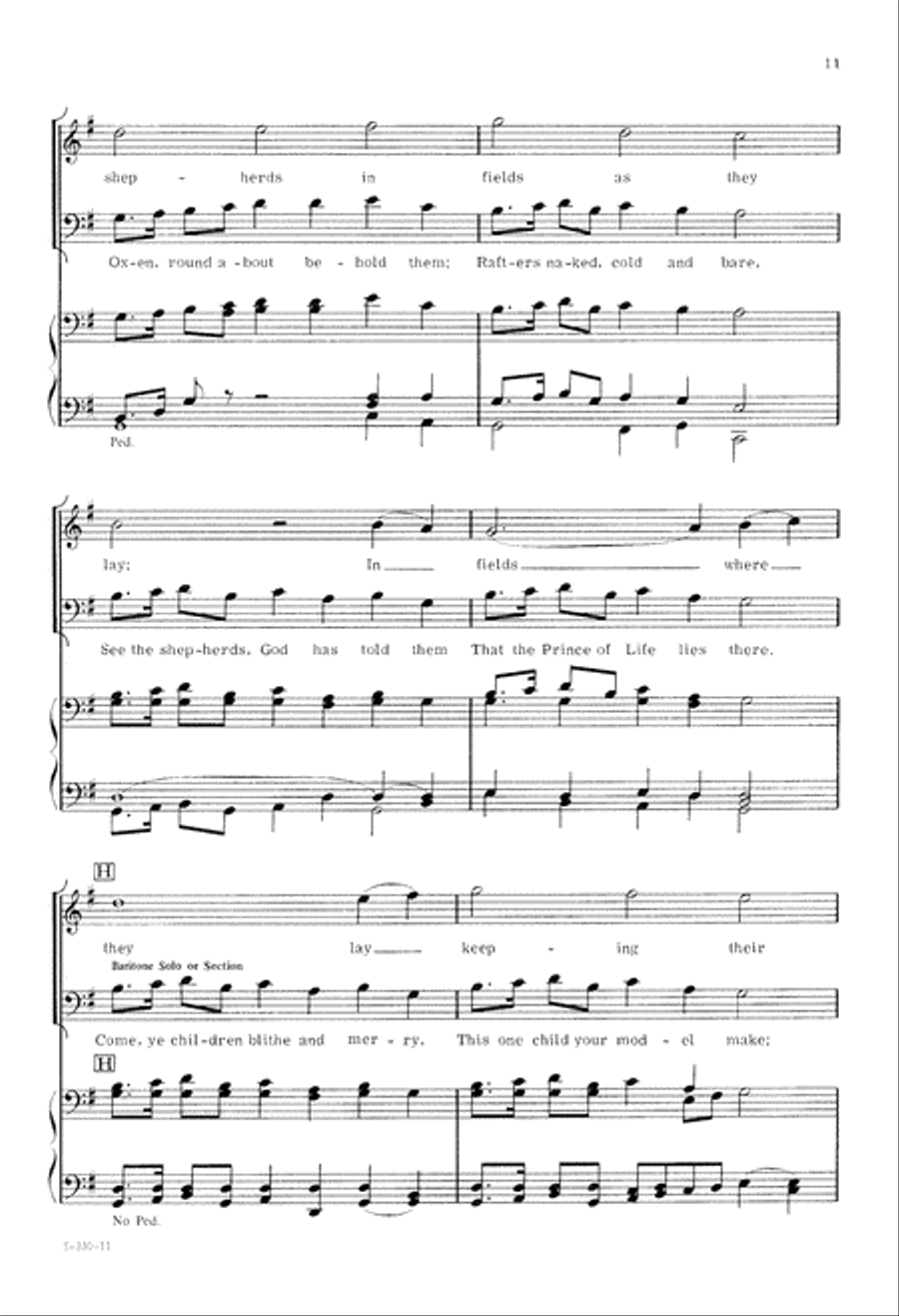 Christmas Day (Digital Download) 4-Part scores gallery preview page 11