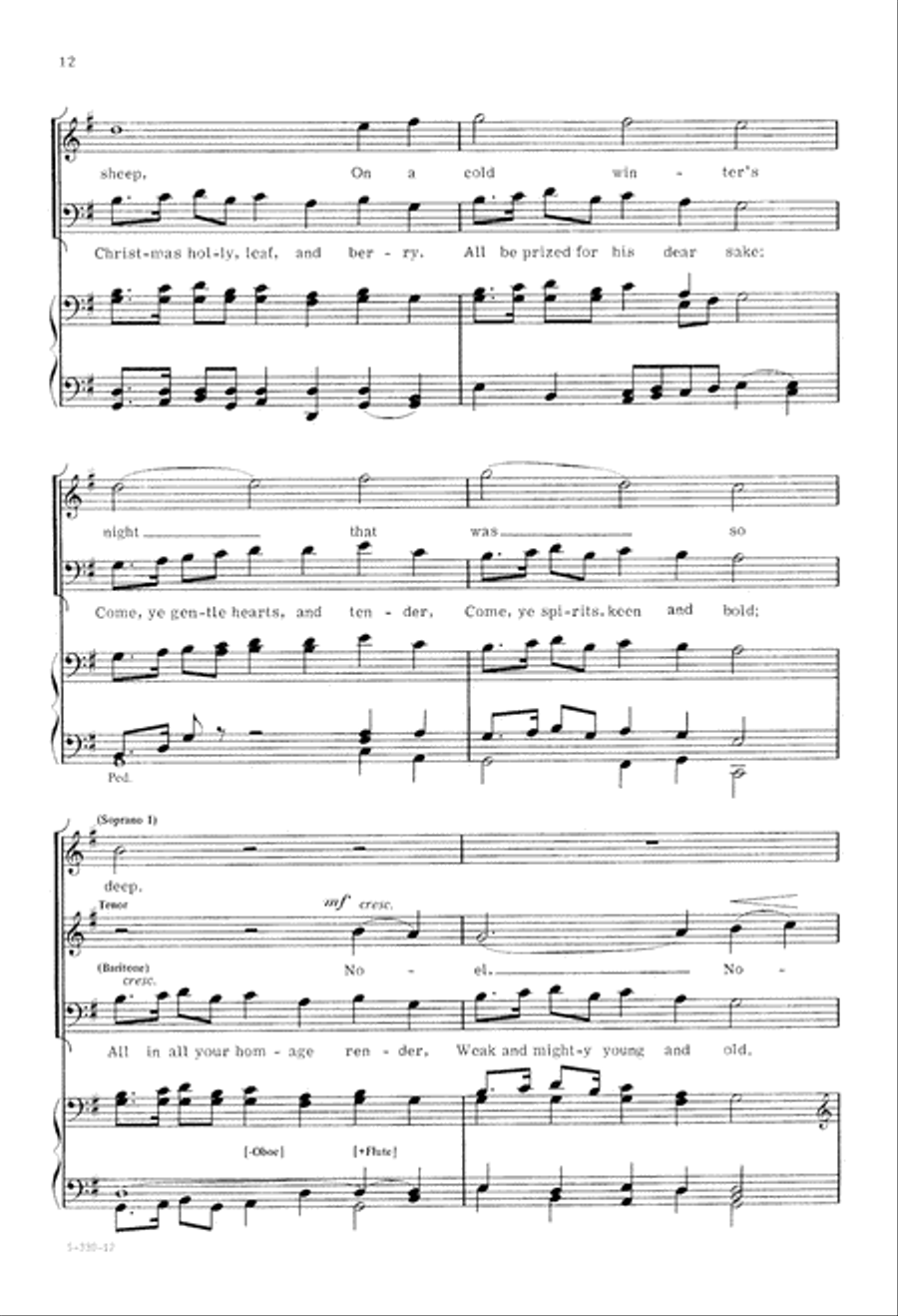 Christmas Day (Digital Download) 4-Part scores gallery preview page 12