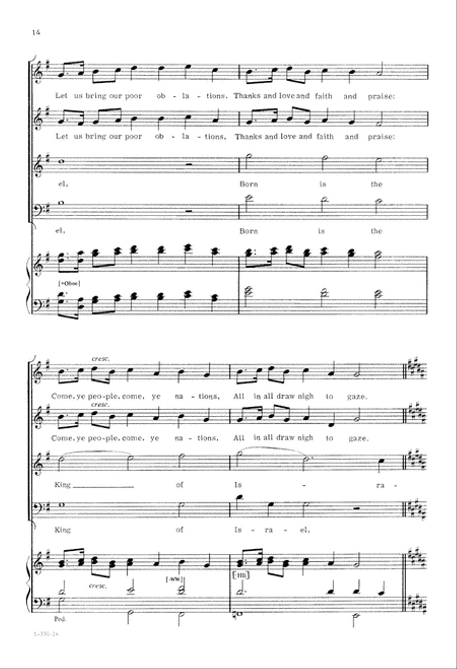 Christmas Day (Digital Download) 4-Part scores gallery preview page 14