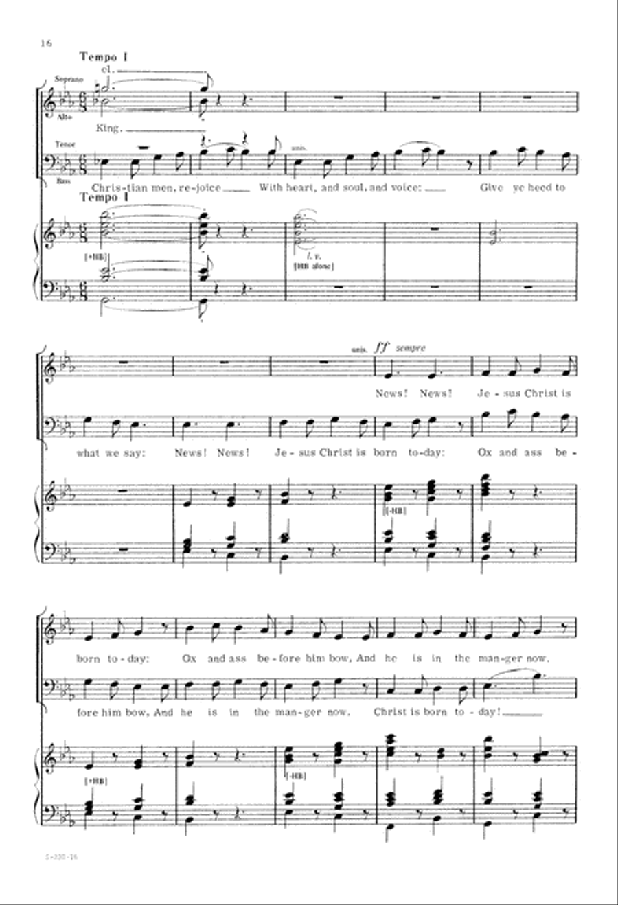 Christmas Day (Digital Download) 4-Part scores gallery preview page 16