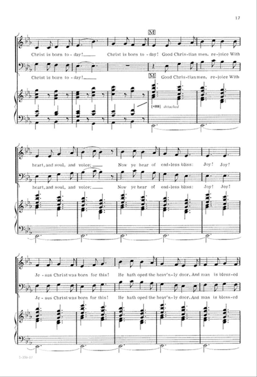 Christmas Day (Digital Download) 4-Part scores gallery preview page 17