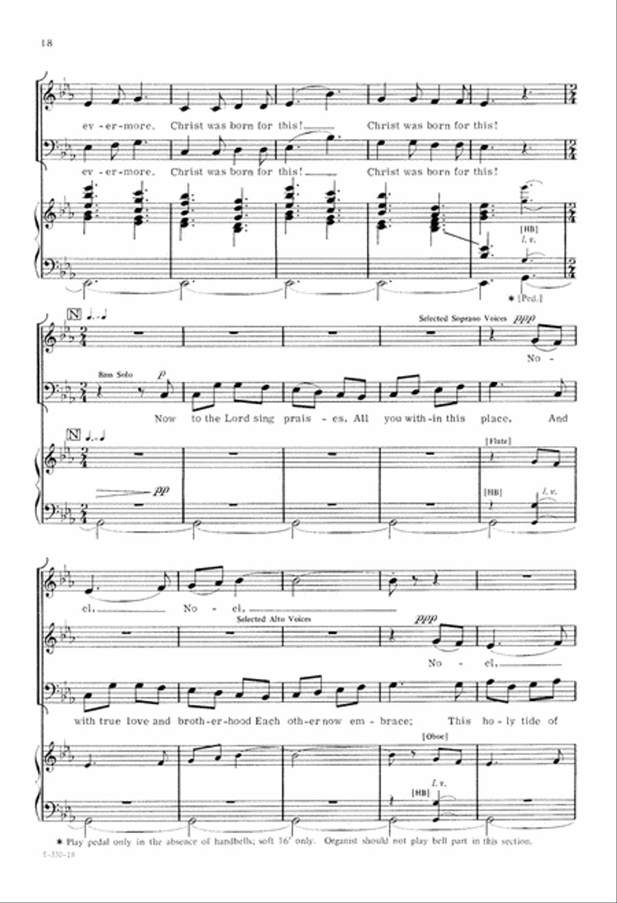 Christmas Day (Digital Download) 4-Part scores gallery preview page 18