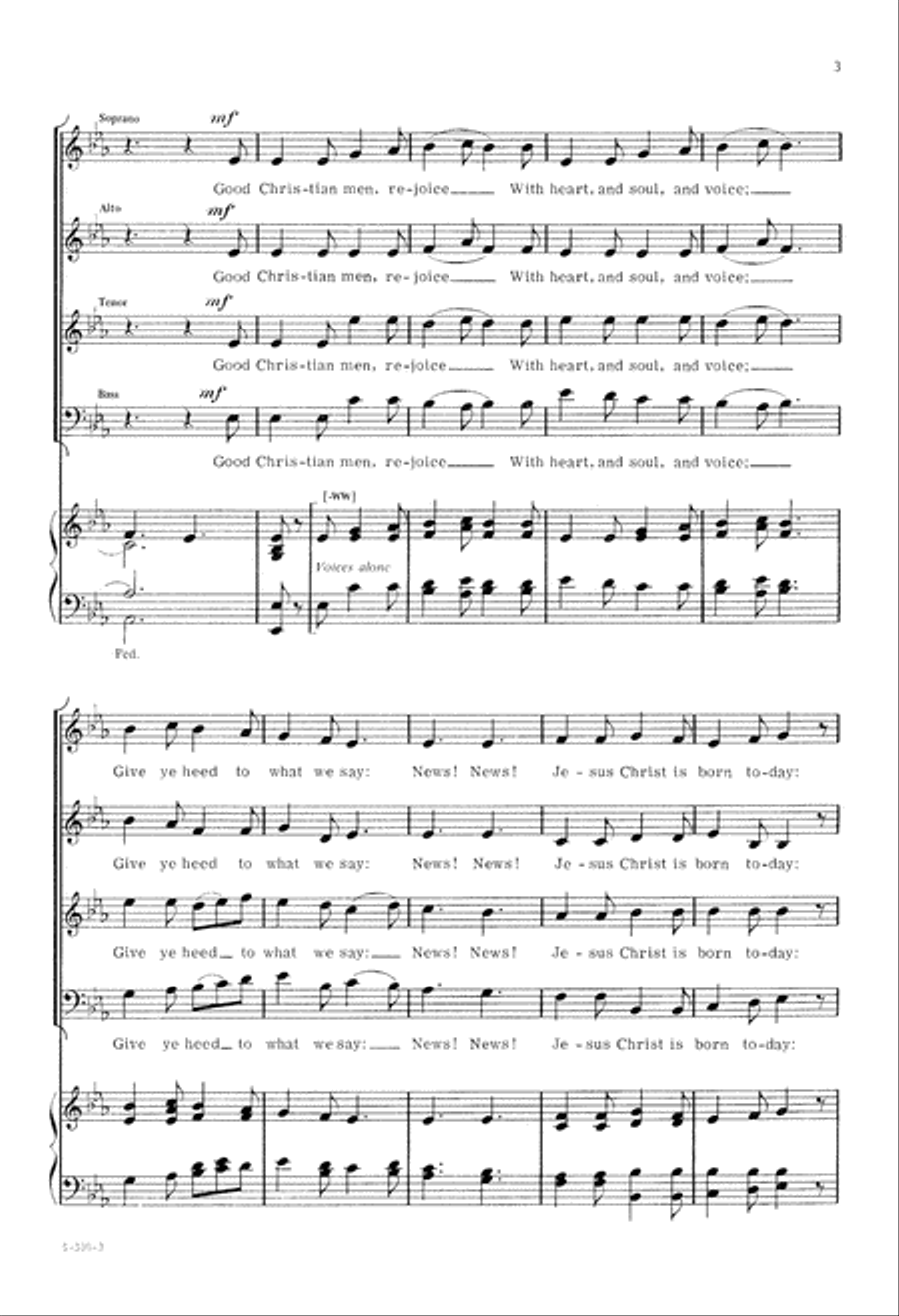 Christmas Day (Digital Download) 4-Part scores gallery preview page 3
