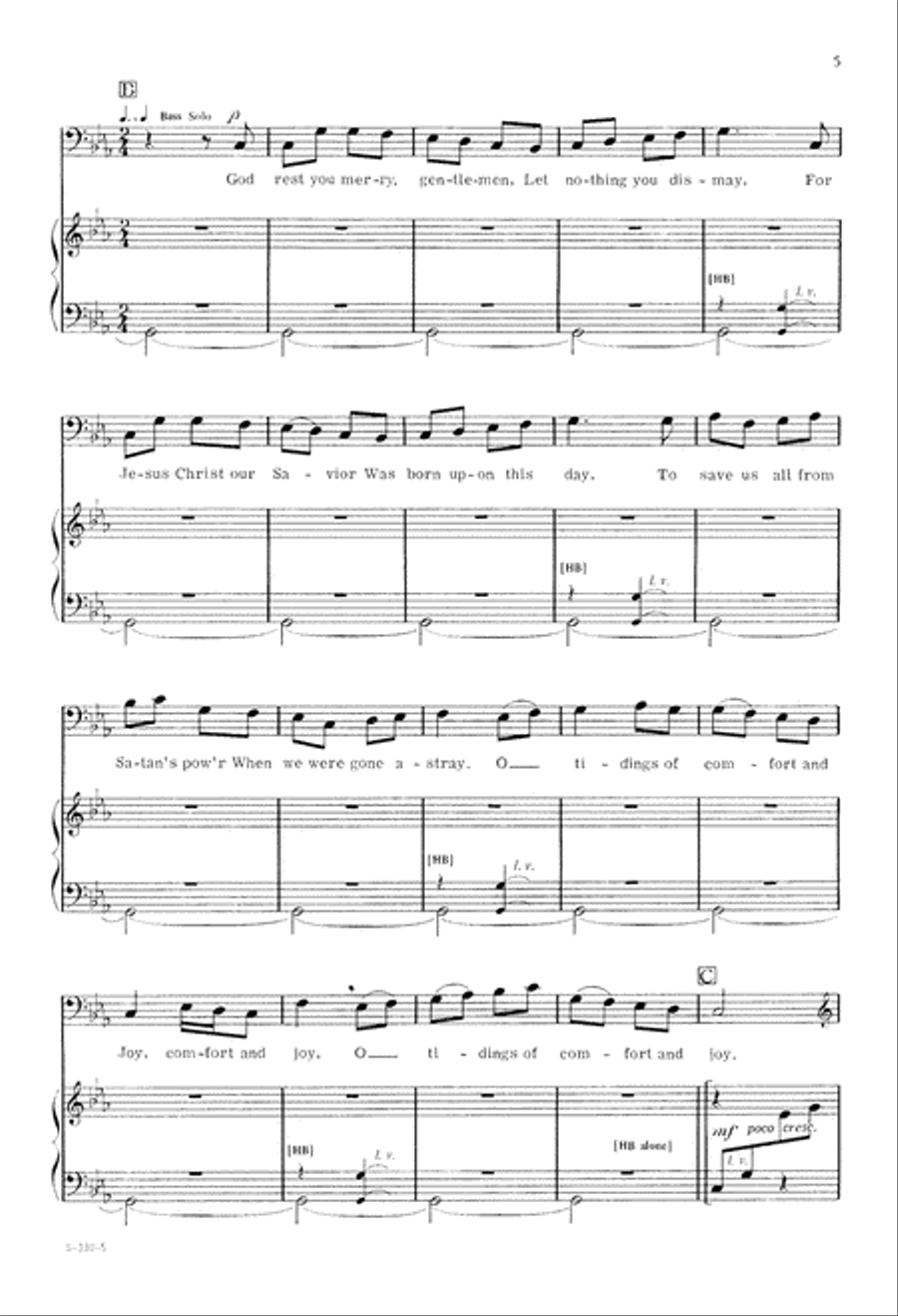 Christmas Day (Digital Download) 4-Part scores gallery preview page 5