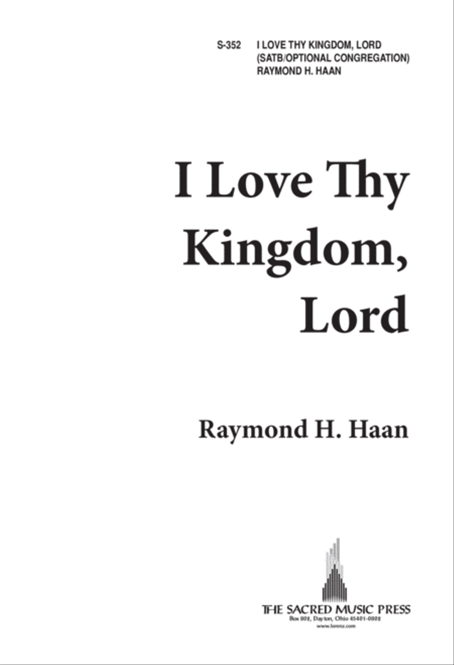 I Love Thy Kingdom, Lord (Digital Download) 4-Part scores gallery preview page 1