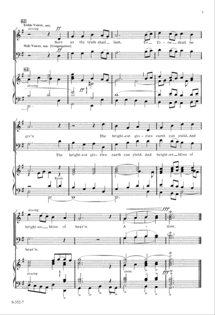 I Love Thy Kingdom, Lord (Digital Download) 4-Part scores gallery preview page 7